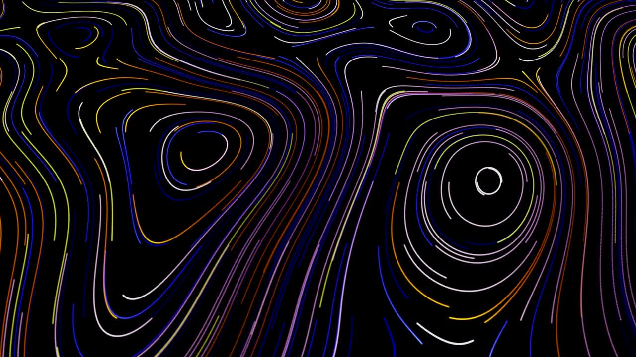 Abstract Colorful Line Art Pattern