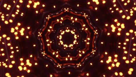 objeto de aspecto muy grande y colorido con luces en él. caleidoscopio vj bucle