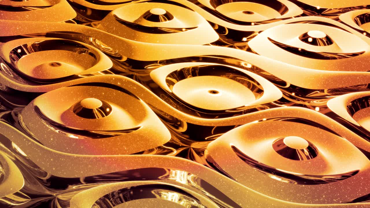 반이는 반이는 표면에 파란색 액체 패턴을 가진 물결 모양의 반이는 황금색 추상적인 배경, 황금 포일 또는 반이는 유리 표면과 같은 적적한 푸른 액체, 아름다운 창의적인 축제 배경.