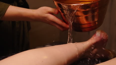 traditional body treatment with water