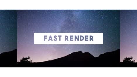 fast render and full hd resolution image