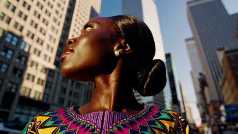 african american woman in new york city
