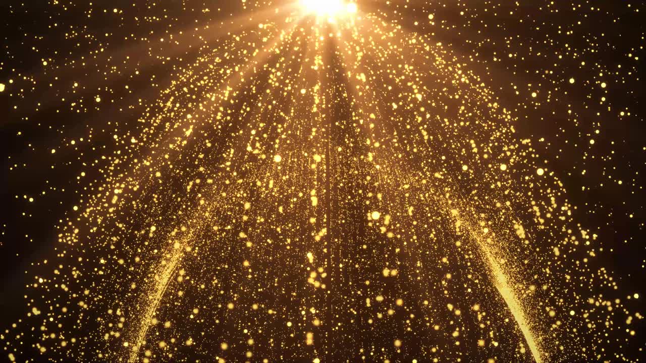 4k Gold luxury loop animation for the awards ceremony, nightclub, fashion show, festive events.