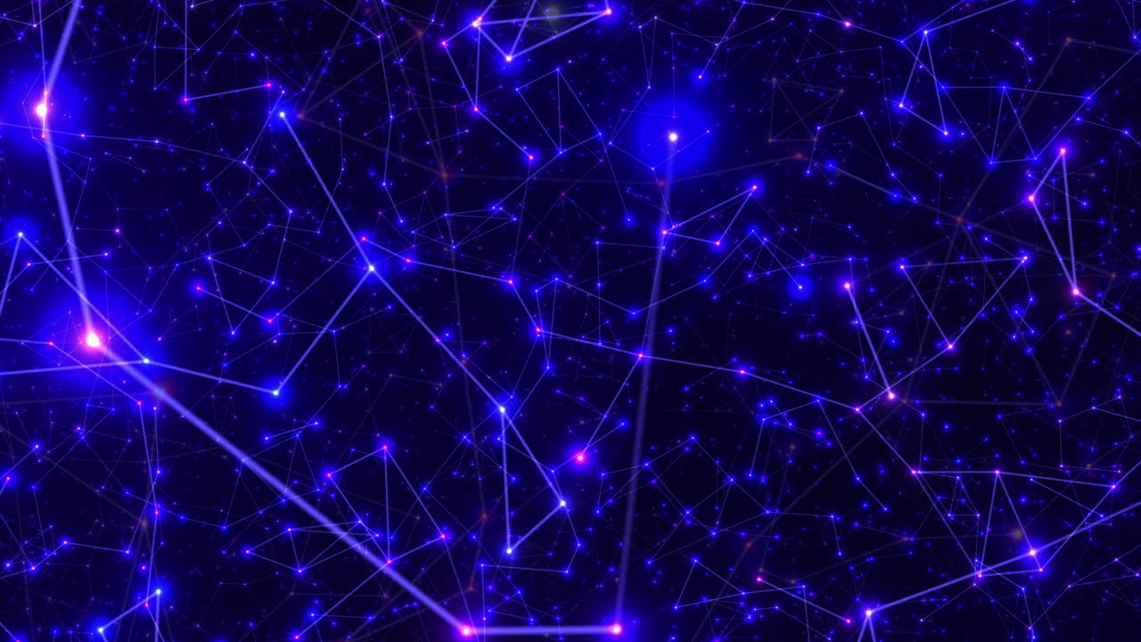 volando en el espacio exterior. animación sin costuras en bucle.