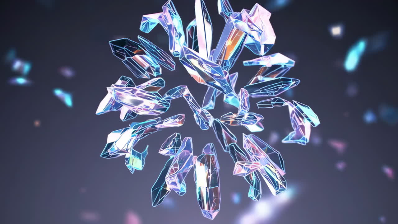 Abstract Crystal Explosion