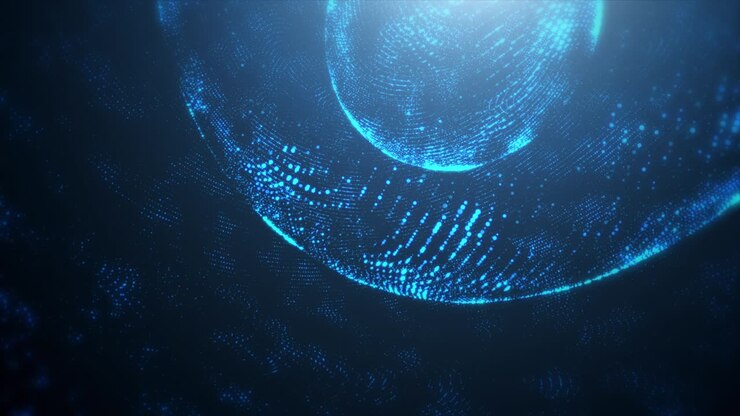 Abstract Blue Technology Motion Background