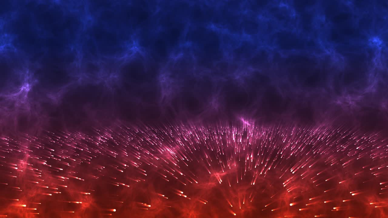 어두운 배경에 어져 있는 아름다운 다채로운 날아다니는 입자들