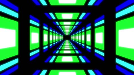 símbolo del túnel infinito hecho de cubos