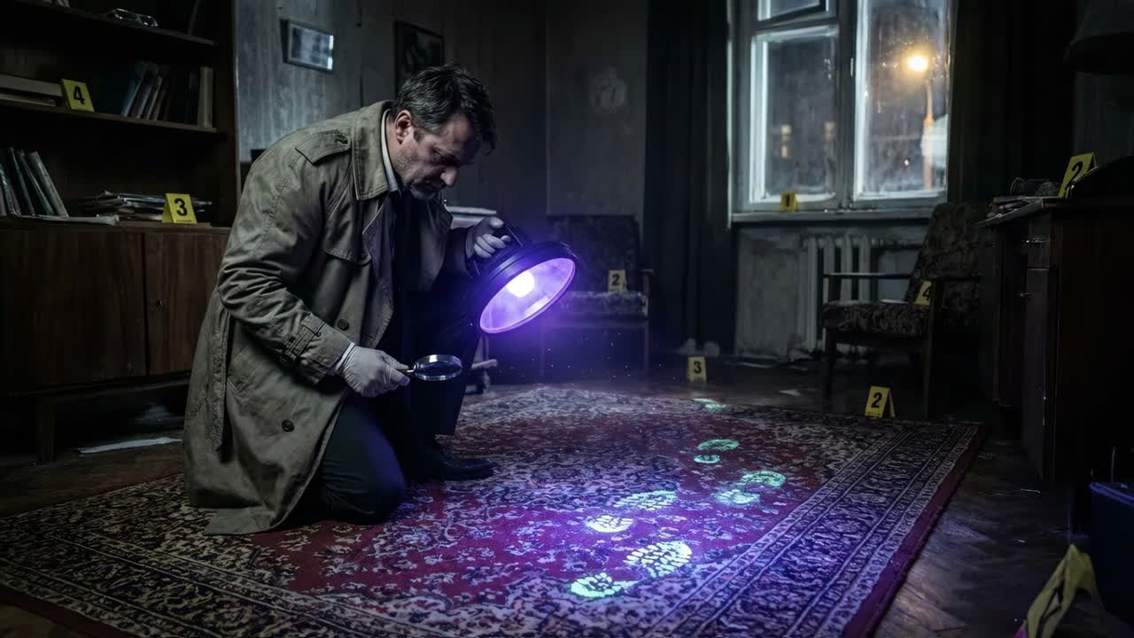 Vyšetřování místa činu s UV světlem