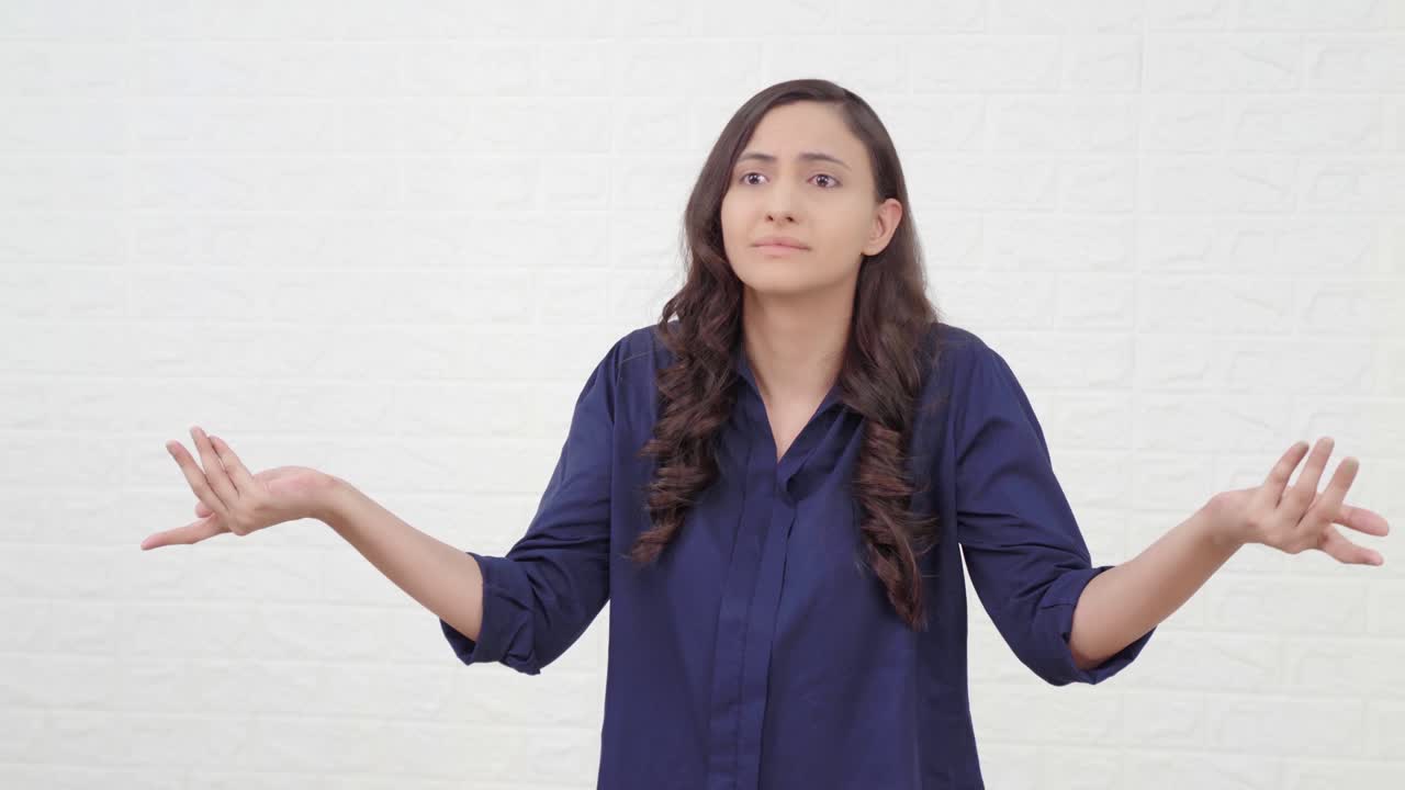 Indian girl asking question to people