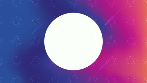 color vivo y fluido con fondo de marco circular