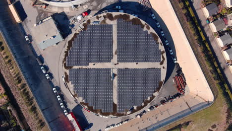 fascinating aerial topdown of bay street reservoir, rising view of residential neighborhood