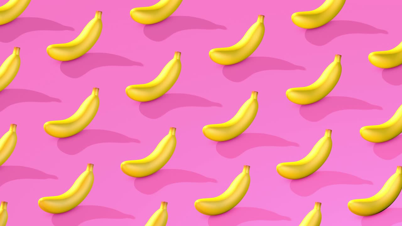 바나나 이소메트릭 패턴 루프