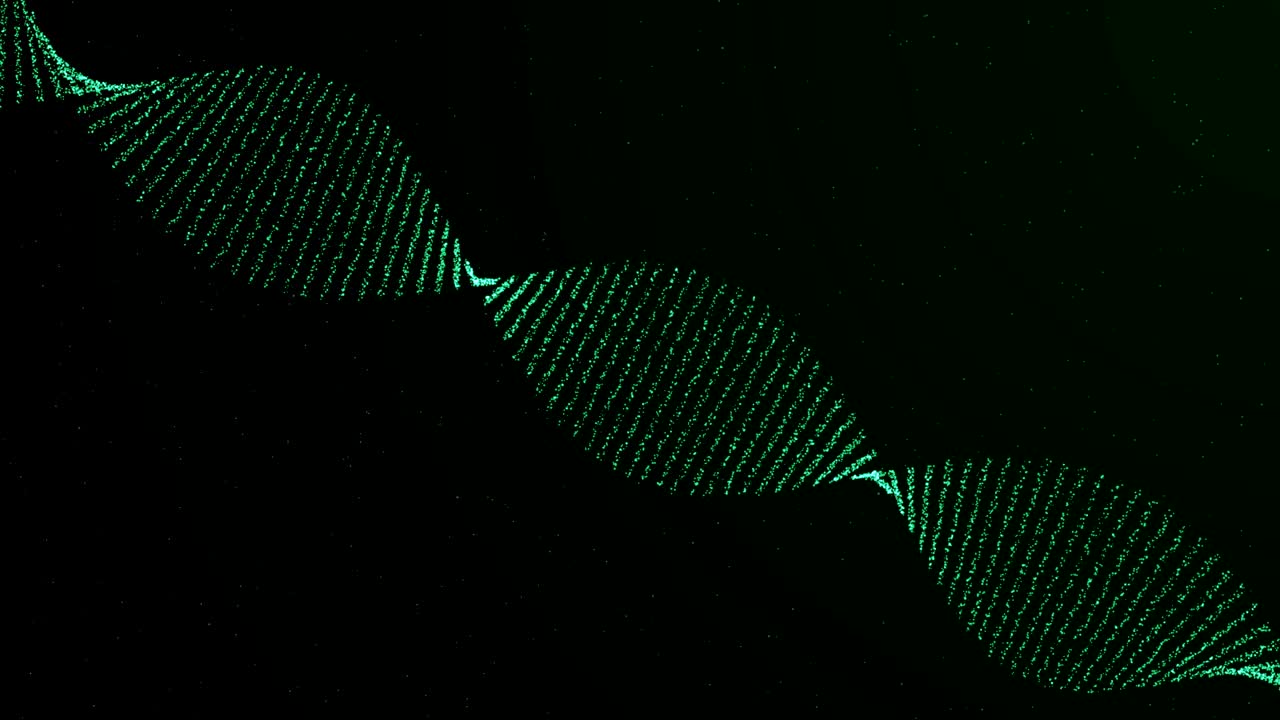 Animated abstract DNA.Genetics concept