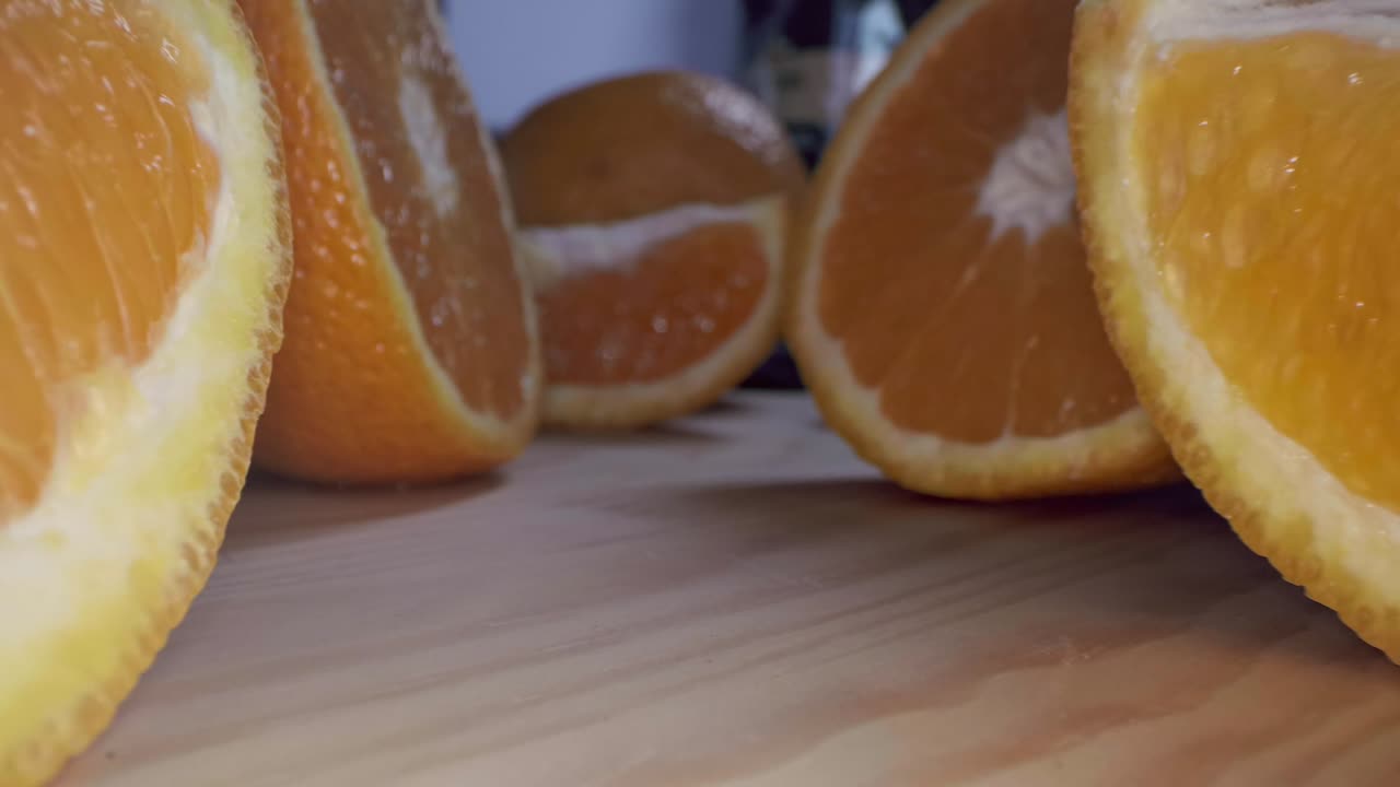 marco vista de las naranjas frutas. cerca de la carne cítricos naranja. fondo de la naturaleza.