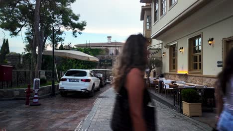 cozy cafes and restaurants line the streets of antalya’s old town, offering a taste of turkish hospitality and cuisine.