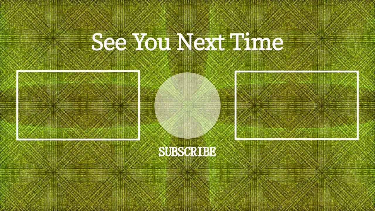 칼레이도스코프 패턴 엔드 카드 엔딩 스크린 모션 그래픽