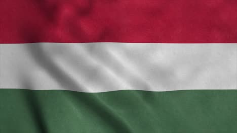 Hungary flag waving in the wind. National flag of Hungary