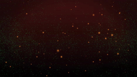 forming abstract patterns, green particles in data visualization animation