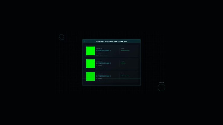 Digital Interface Displaying Personnel Identification System Data