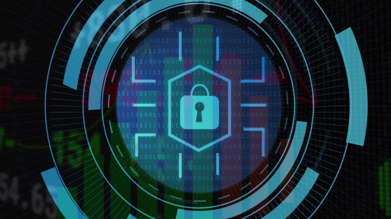 animación del sistema de seguridad rotativo sobre un jugador de baloncesto caucásico en el estadio