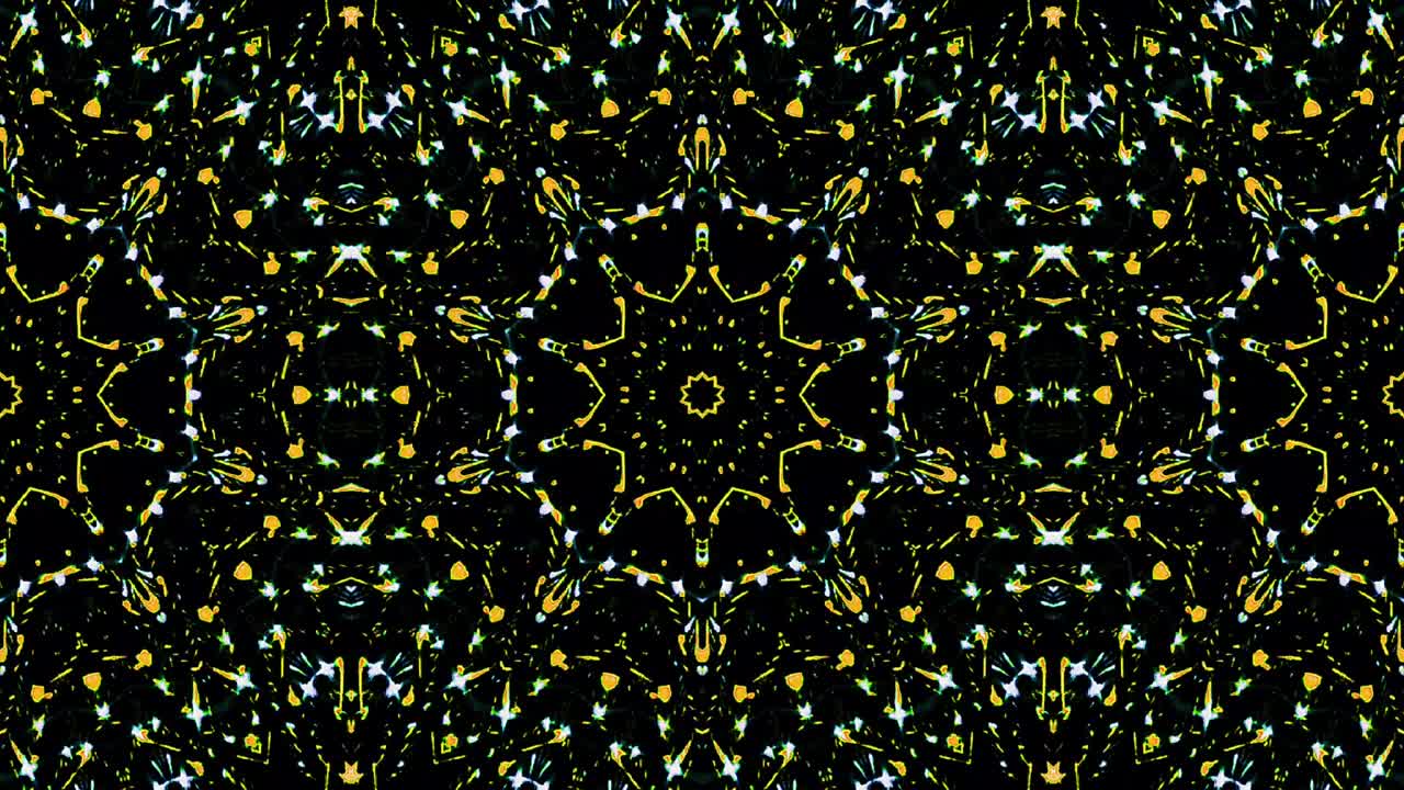 추상적인 선, 다채로운 빛, 다채롭게 빛나는 점, 둥근 모양, 검은 바탕