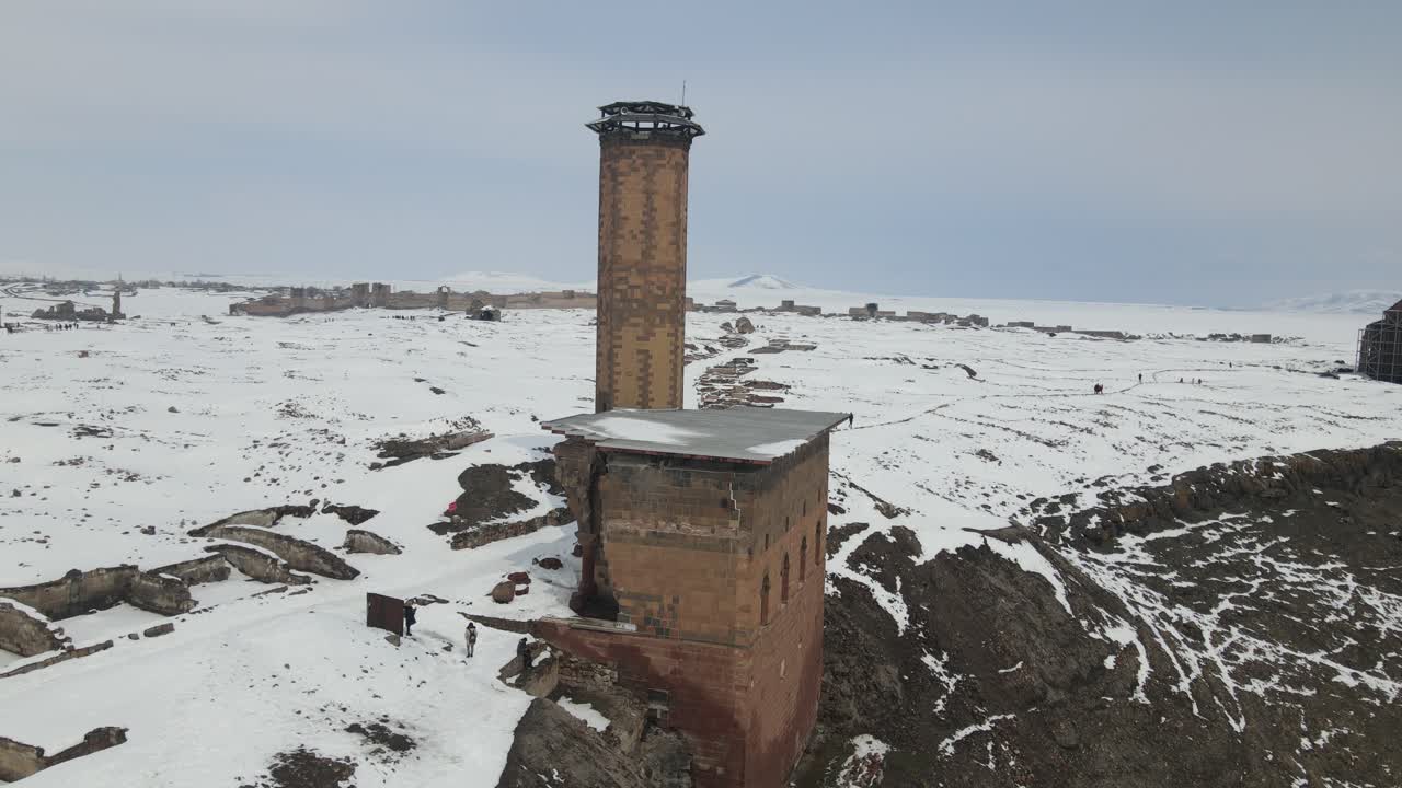 ruinas antiguas invierno