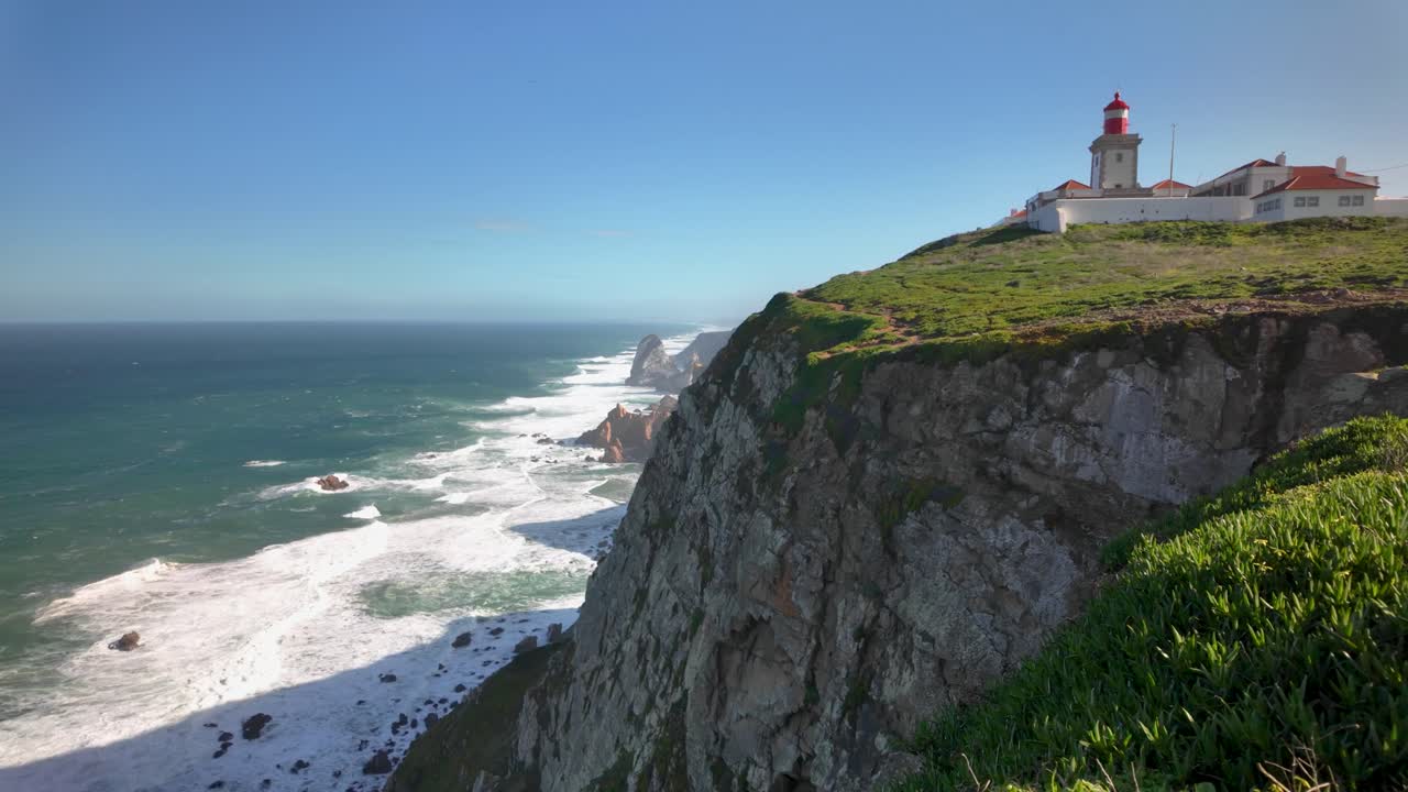 Cabo da Roca the most westing point of continental Europe on a sunny day