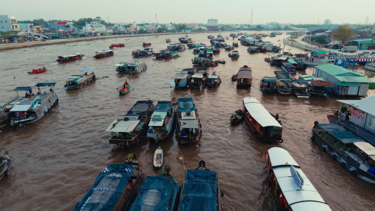 Floating Market in Asia