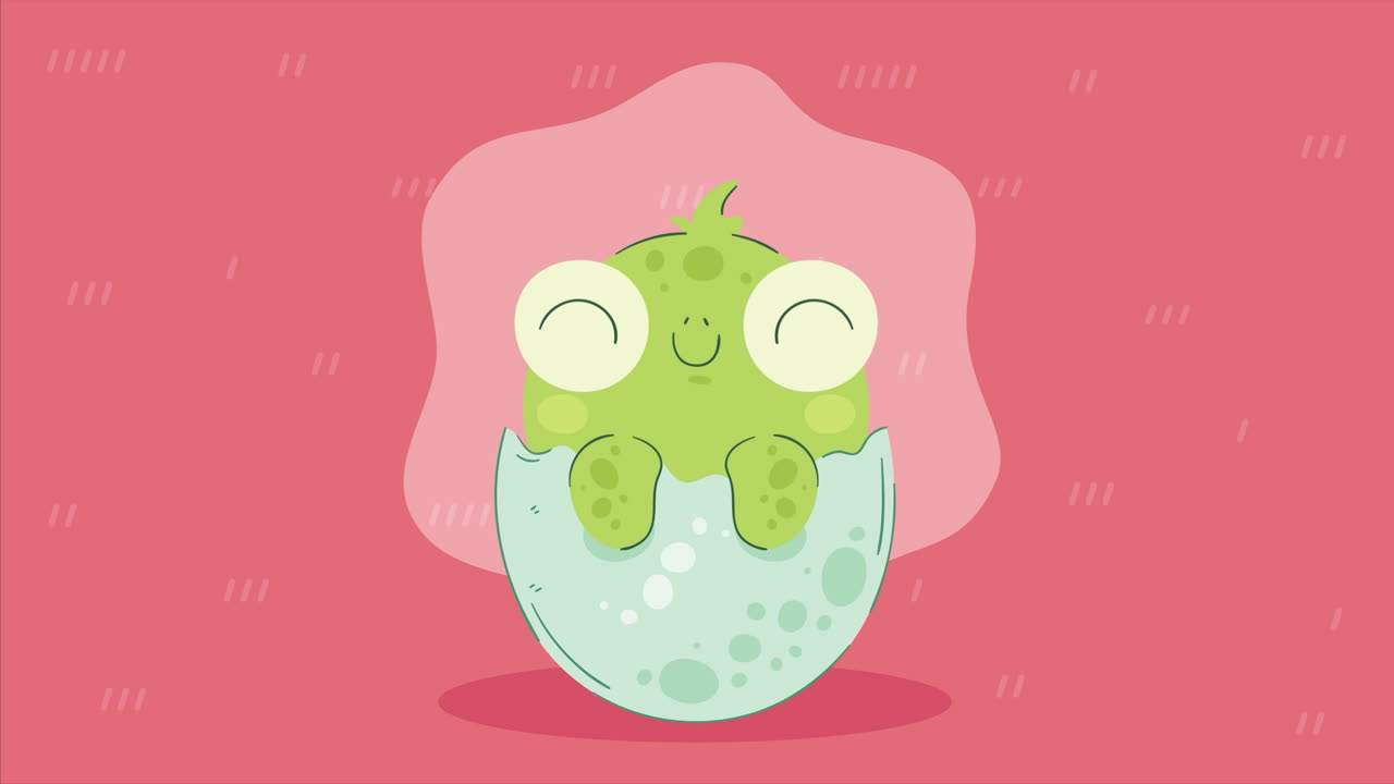 animación de personajes de tortugas bebés