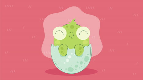 cute baby turtle character animation