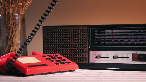 vintage radio and telephone