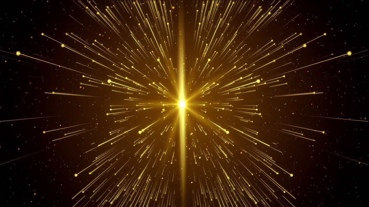 Luxury golden particle freely rising and floating stage decoration background streaks flow stripes