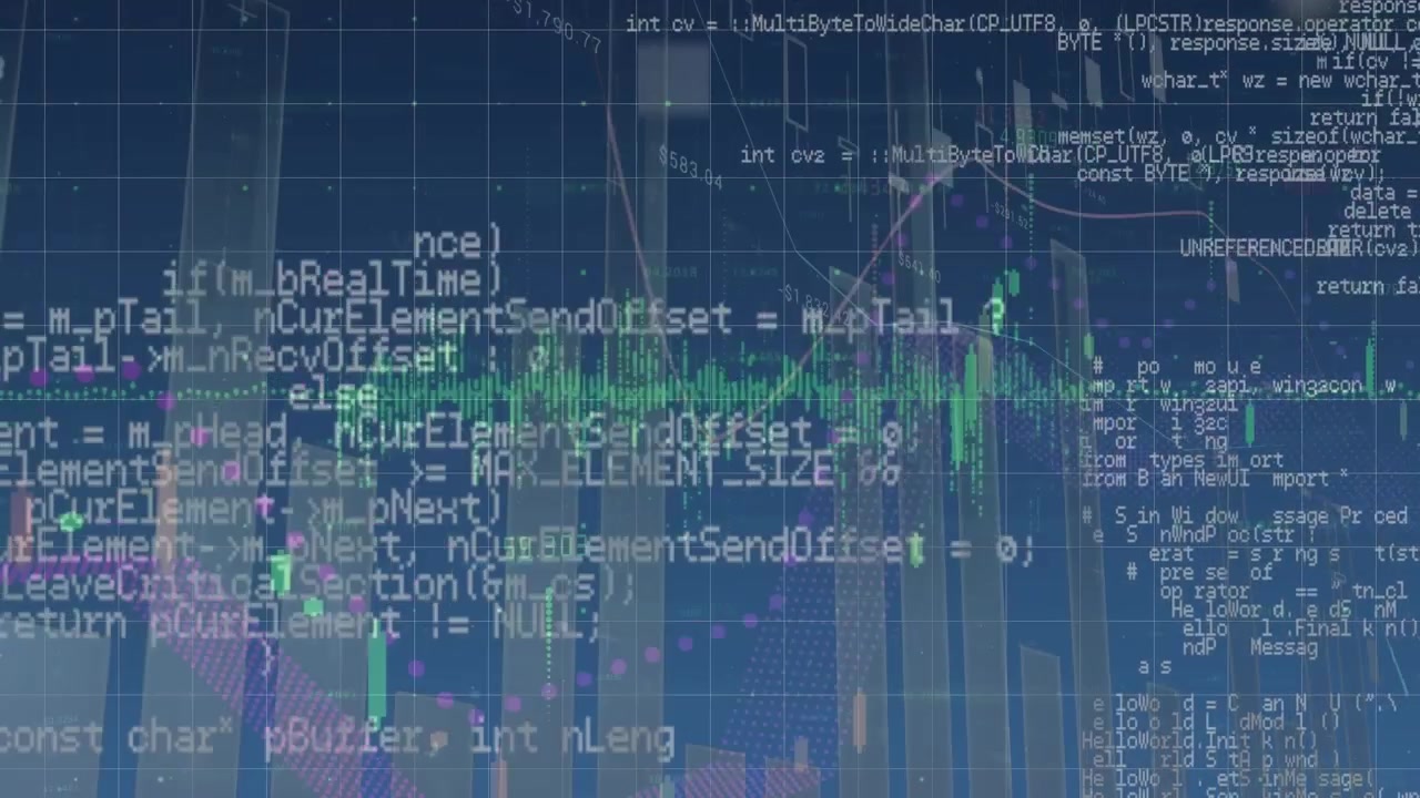 Animation of diverse data and graphs processing over digital screen