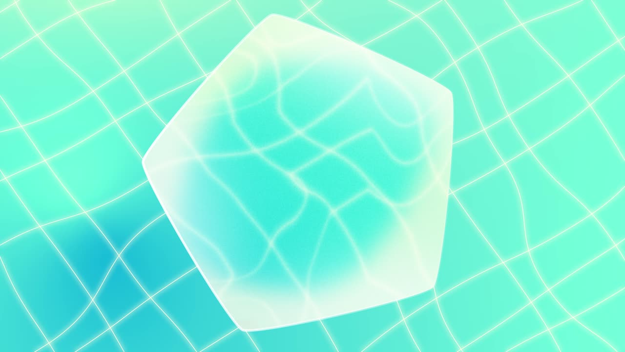 빛나는 색상 추상 루프 오각형 배경