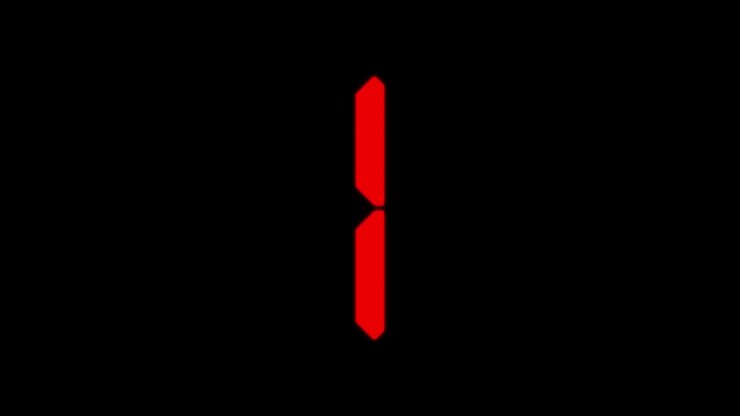 Digital numbers clock countdown timer animation motion graphics