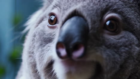 close-up of a koala