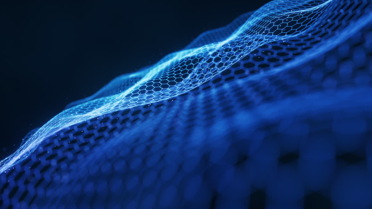 Digital hexagonal graphic background, 3d rendering.