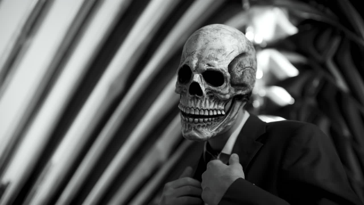 Man in Skull Mask