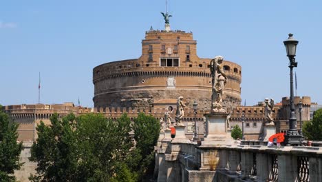 Castillo-Del-Santo-ángel-Roma,-Italia