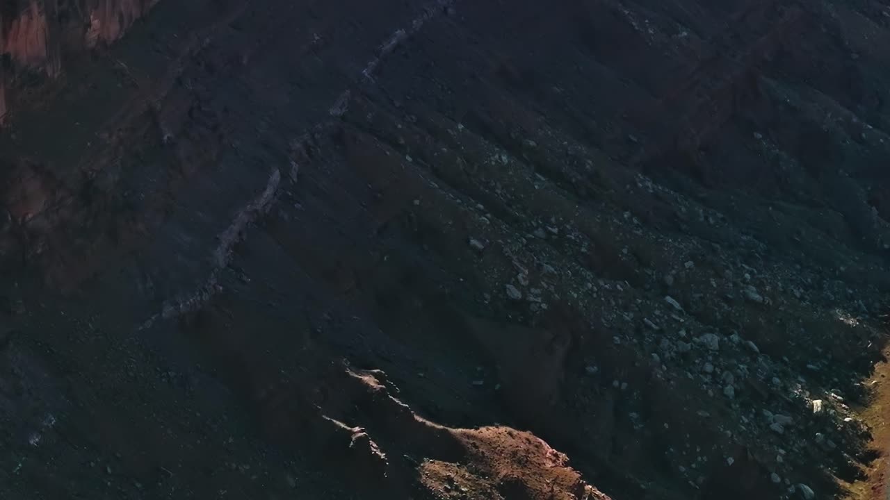 Mountain landscape with a road in Colorado near a rocky terrain