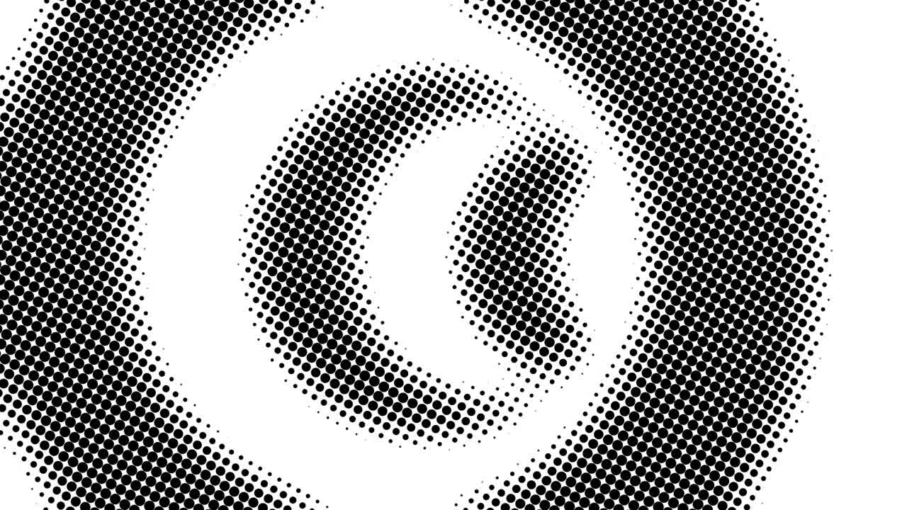 Half tone of many dots, computer generated abstract background, 3D render backdrop with optical illusion effect