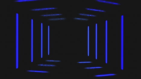 animación de líneas de luz de neón púrpura que se mueven en movimiento hipnótico sobre un fondo negro