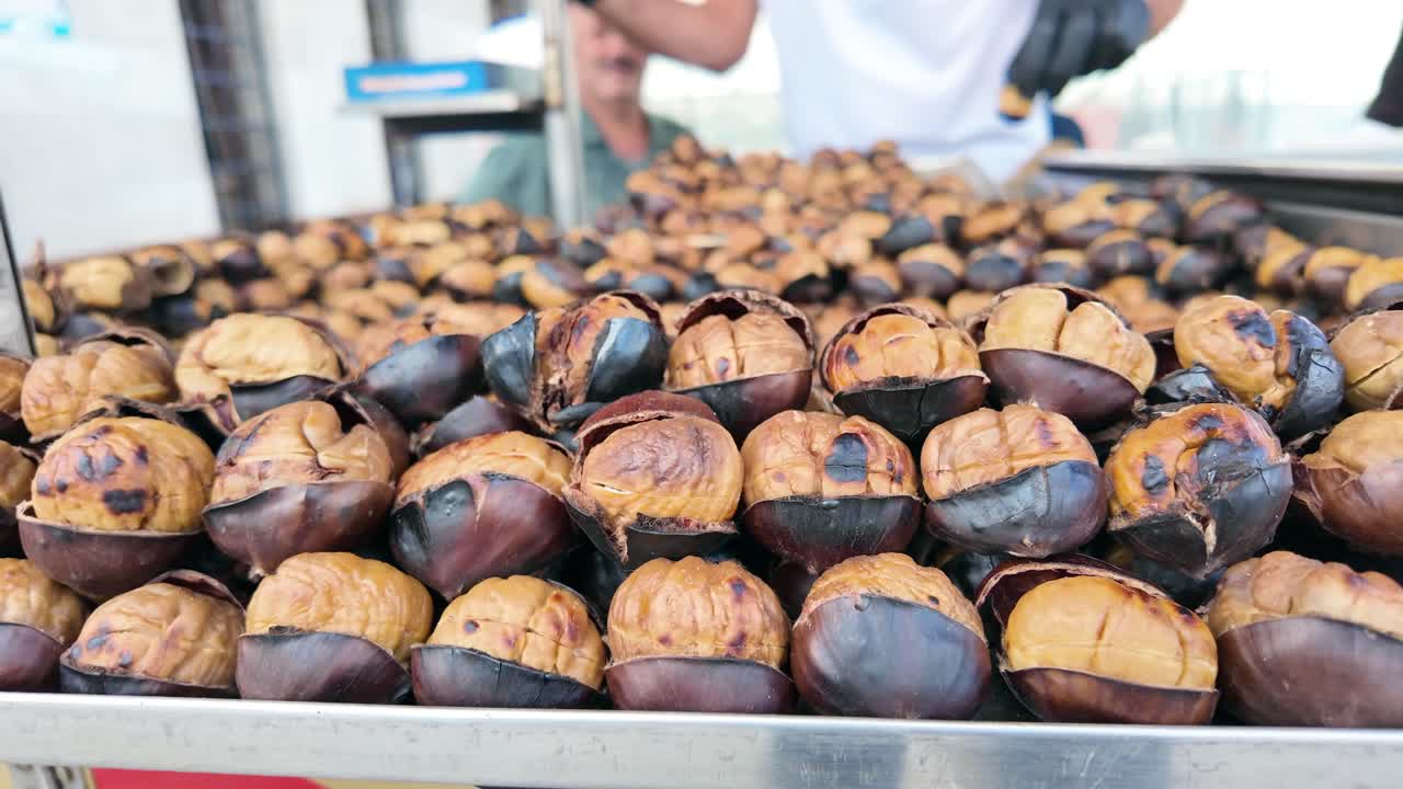 Roasted Chestnuts Street Food