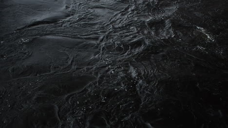 river flow with dark water. flood