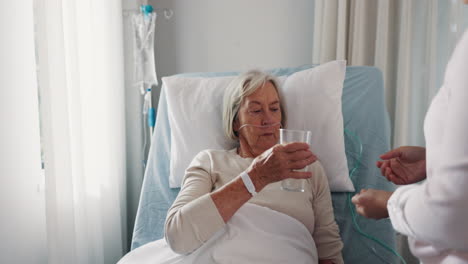 Retirement,-woman-and-drinking-water