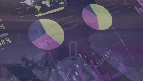 animación de estadísticas y procesamiento de datos sobre el niño utilizando el microscopio