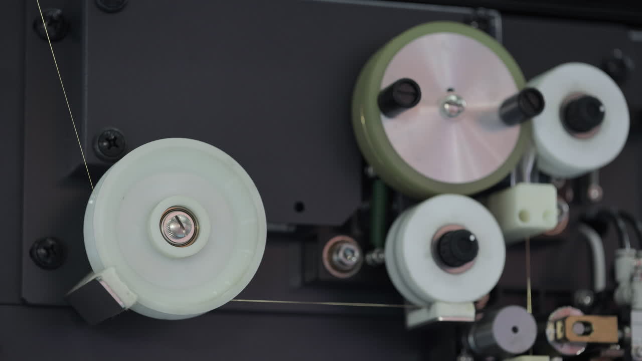 Close-up of an Industrial Machine Mechanism