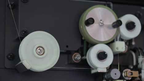 close-up of an industrial machine mechanism