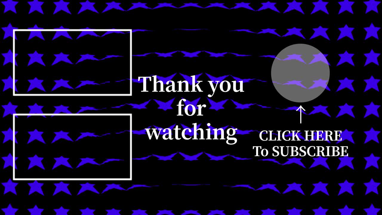 스타 웨이브 엔드 카드 엔딩 스크린 모션 그래픽